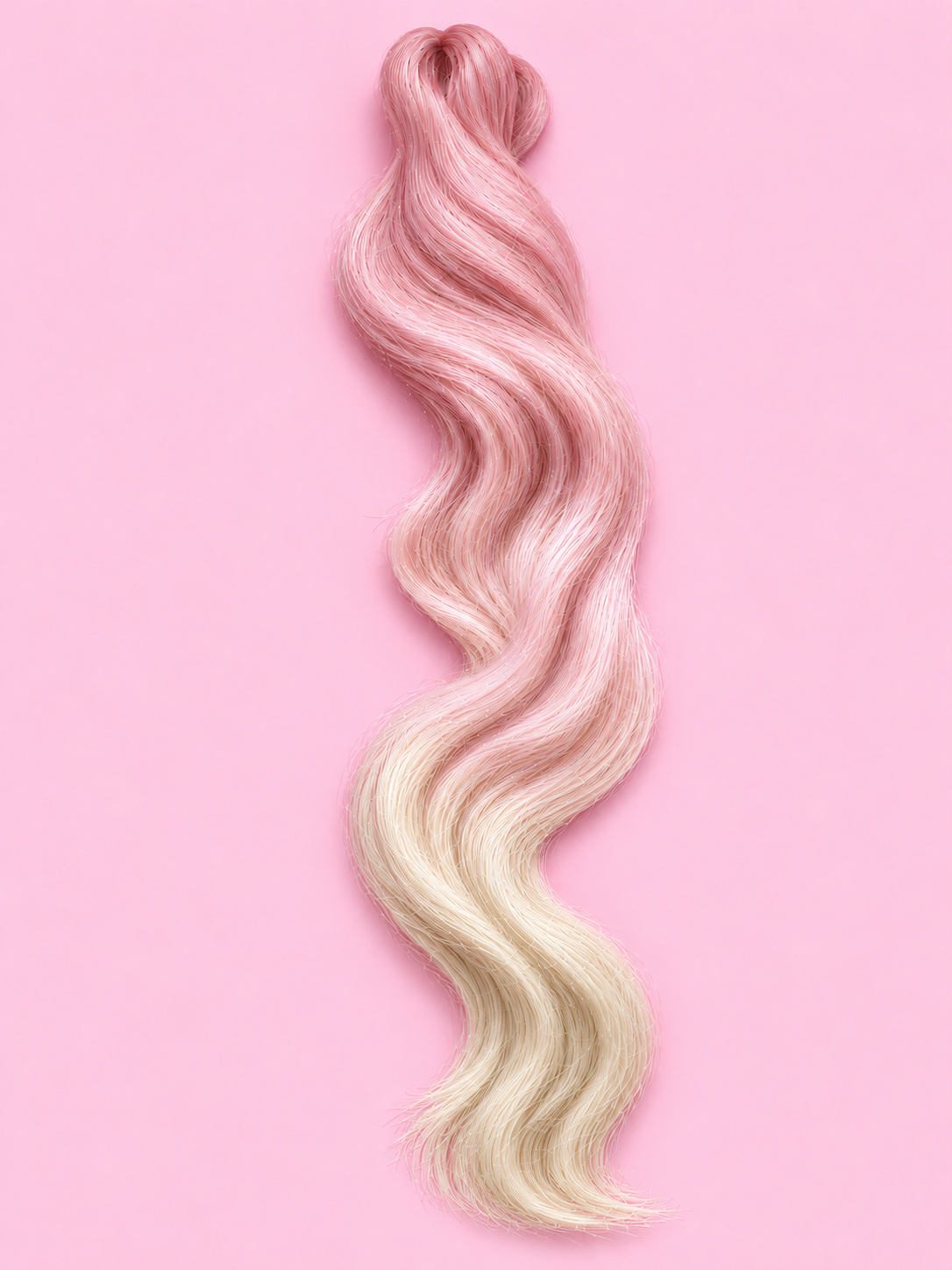 Shimmer Braiding Hair - coral- blonde