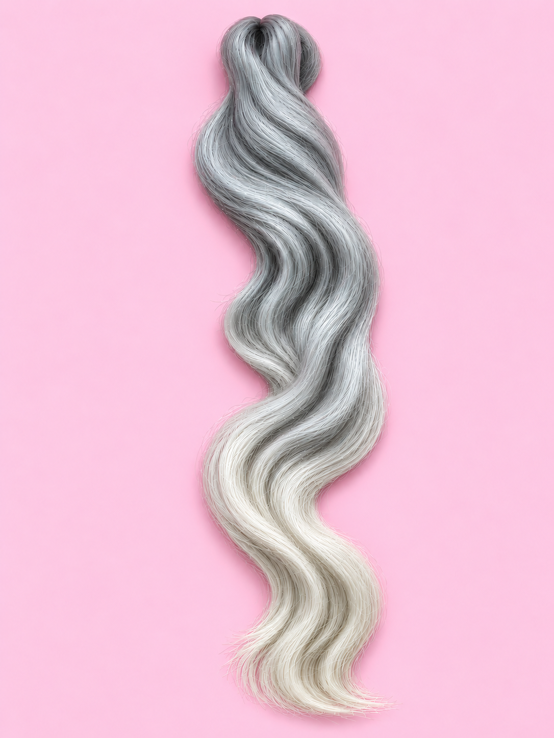 Braiding Hair - blue- grey