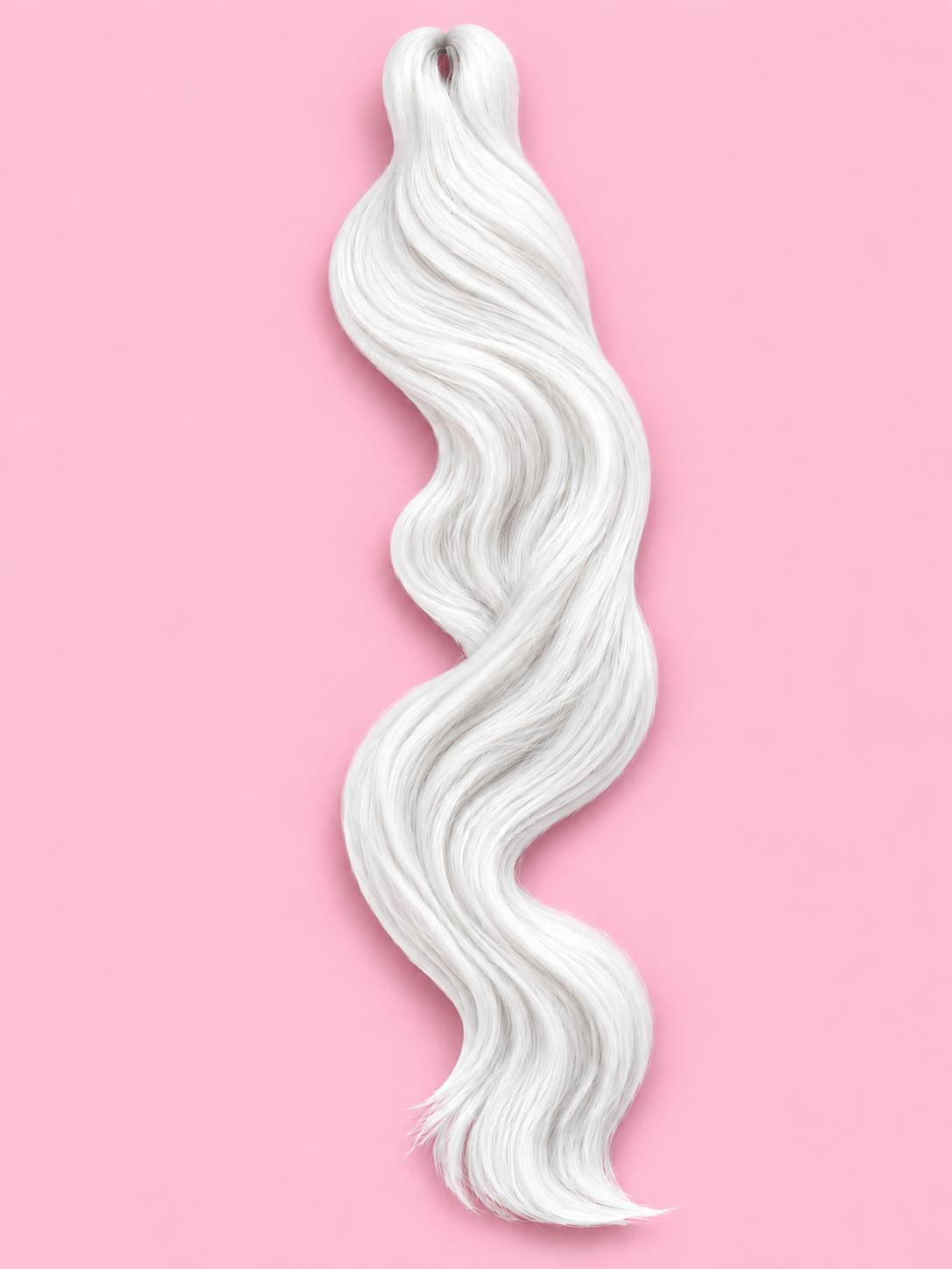 Shimmer Braiding Hair - White