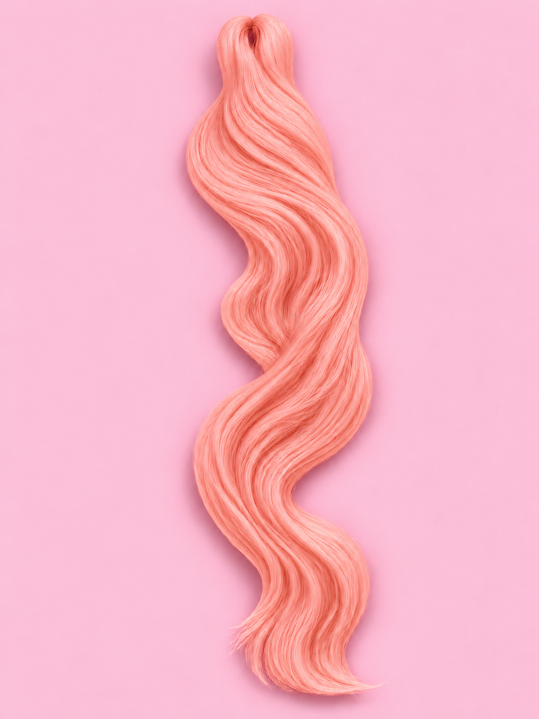 Shimmer Braiding Hair - coral
