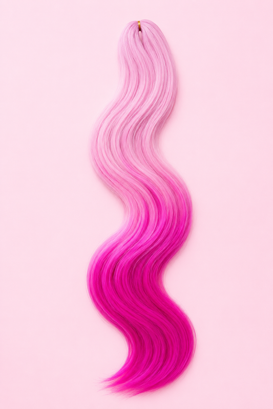 Braiding Hair - Light to Dark Pink