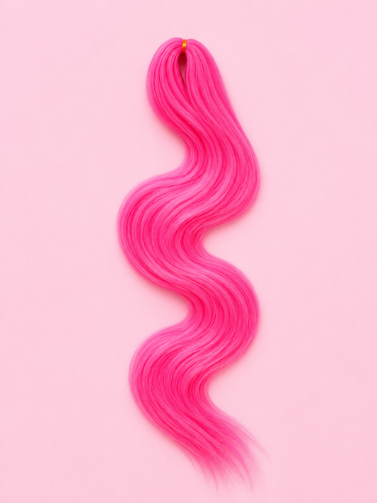 Braiding Hair - Neon Pink
