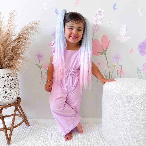 Cotton Candy Pigtail Set